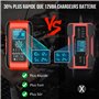 Husgw 12V/24V 10A Chargeur Batterie Lithium, Chargeur Batterie Voitures avec Écran Tactile, 11 Protections Charge&Fonction Répar