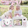 SUPBRO Appareil Photo pour Enfants,2.4 Pouces Mini Caméra Numérique Rechargeable Caméscope Photo vidéo pour Filles Garçons de 3