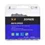 zonkie Chaîne de vélo 5/6/7/8 vitesses 1/2 x 3/32" 122 maillons