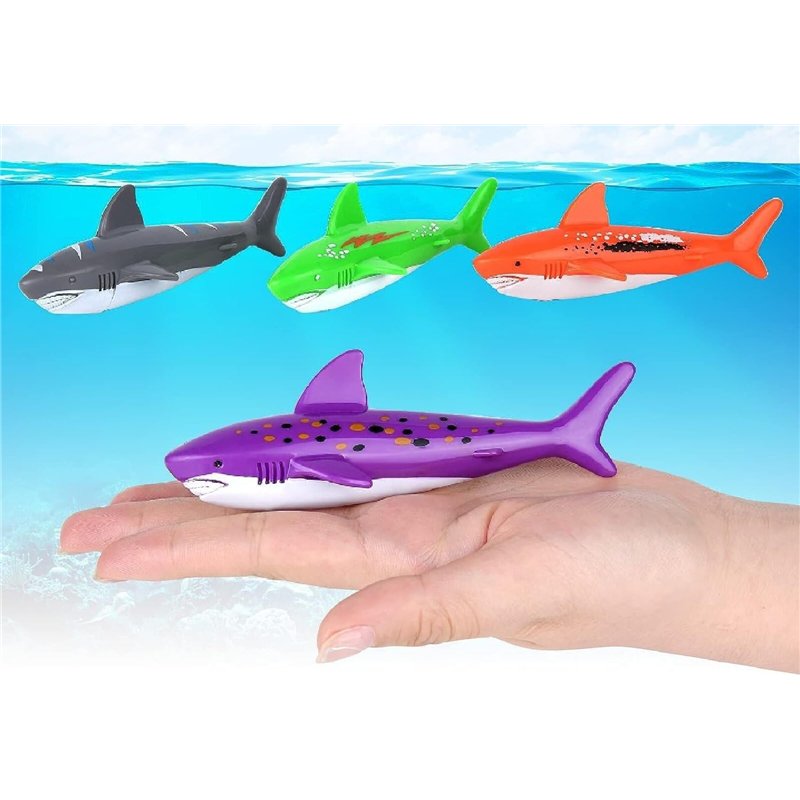Image secondaire de Xrten 4Pcs Jouet de Plongée Enfant, Jouet sous Marin Piscine Jouets de Natation Piscine pour Entraînement Natation
