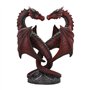 Nemesis Now Bougeoir en Forme de cœur de Dragon Anne Stokes - 23 cm - en résine - Taille Unique