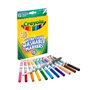 Crayola - 12 Feutres fins ultra lavables (pointe fine) - boîte française - Loisir créatif - Coloriage - papeterie - dessin - à p