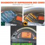 OBD2 Bluetooth + Support Francais 7/7J - Diagnostic des Codes Moteur en 3 Min ! Valise de Diagnostic Compatible avec la majorité