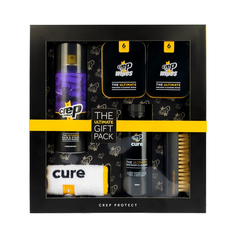 Crep Protect Le coffret cadeau ultime pour l'entretien des chaussures -Nettoyant pour baskets - Lingettes de nettoyage rapide - 