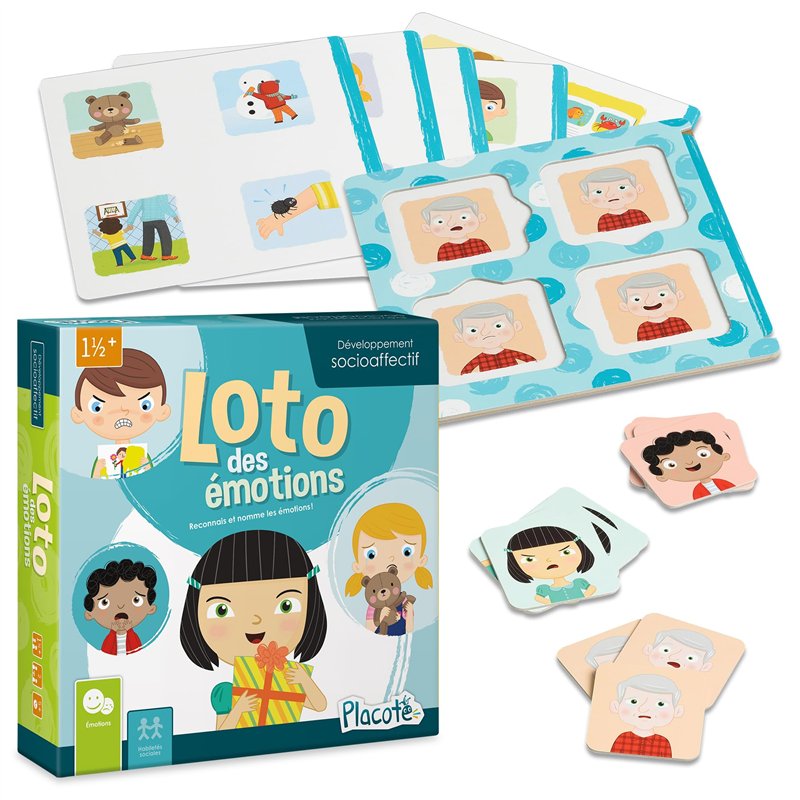 Placote – Loto Des Émotions, Jeu éducatif 1½ an à 4 ans - PLA18