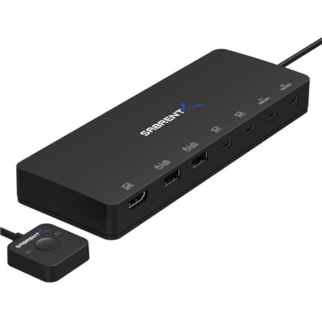 SABRENT Commutateur KVM Entrées USB C 2 ports