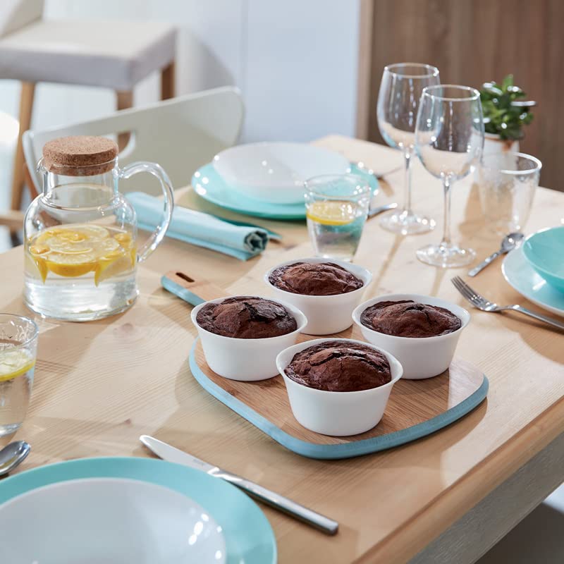 Image secondaire de Luminarc - Ramequin rond Blanc Smart Cuisine Carine 250°C - Verre Innovant - Léger et Extra-Résistant - Nettoyage Facile - Fabri