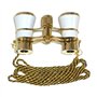 HQRP 3x25 Jumelles de Theatre opéra Blancs de Nacre Compatible avec Collier doré avec Nouvelle Technologie Optique Clair comme L