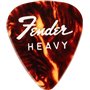 Fender »FINE ELECTRIC PICK TIN« Médiators dans boîte de collection - 12 Pièces - Celluloid - Forme 351-3 Épaisseurs - Couleur To