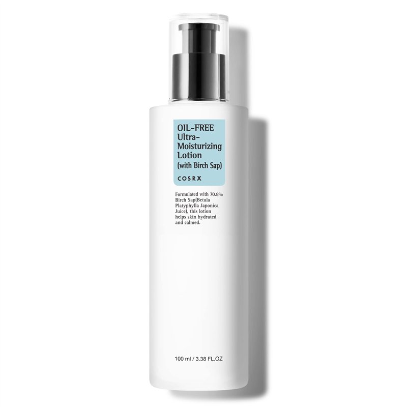 COSRX Oil-Free Ultra-Moisturizing Lotion with Birch Sap | Crème Hydratante Sans Huile avec Sève de Bouleau | Pour Peau d'Acné Sè