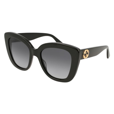 Gucci Lunettes de Soleil GG0327S Black/Grey Shaded 52/20/140 femme