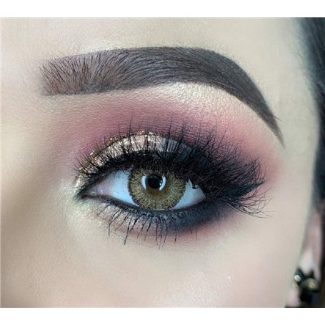 FreshTone Lentilles De Contact De Couleur Premium Hazel 3Tons Avizor Solution Multifonctions Pour Lentilles 10ML Kit De Rangemen