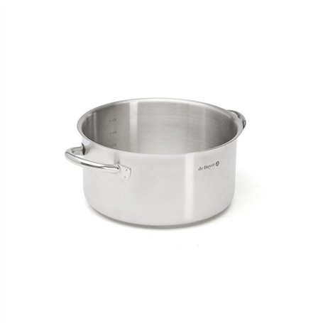 De Buyer - Faitout sans couvercle en inox PRIM'APPETY - 24 cm - Sans PFAS
