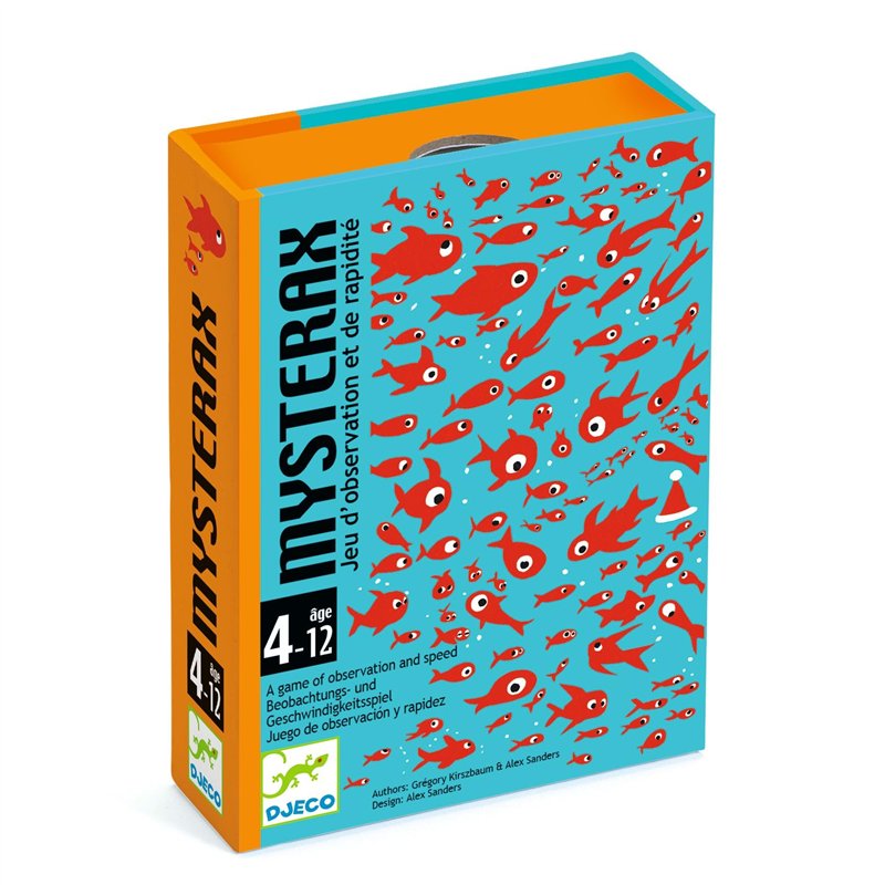 DJECO Mysterax Jeu de Cartes Enfants, 4 à 12 Ans - Jeux de Cherche et Trouve - Développe Observation et Rapidité - 54 Cartes - C