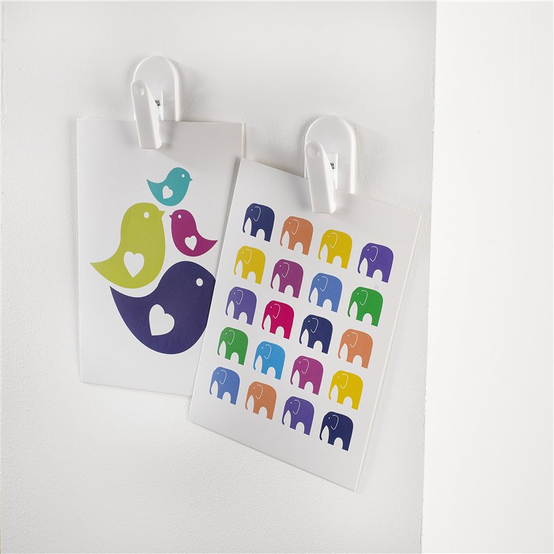 Image secondaire de 3M Crochet Adhésif Blanc pour Bloc-notes - 2 Crochets