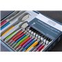 Laguiole Heritage - Ménagère 24 pièces multicolore - Set de couverts de table acier inox et ABS pour 6 personnes - Présentation 