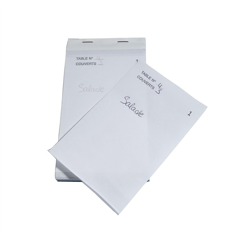 Image secondaire de Exacompta - Réf. 96201E - Paquet de 10 blocs Maître d'Hôtel - Carnet de commande pour restaurants - 50 feuillets blancs autocopi