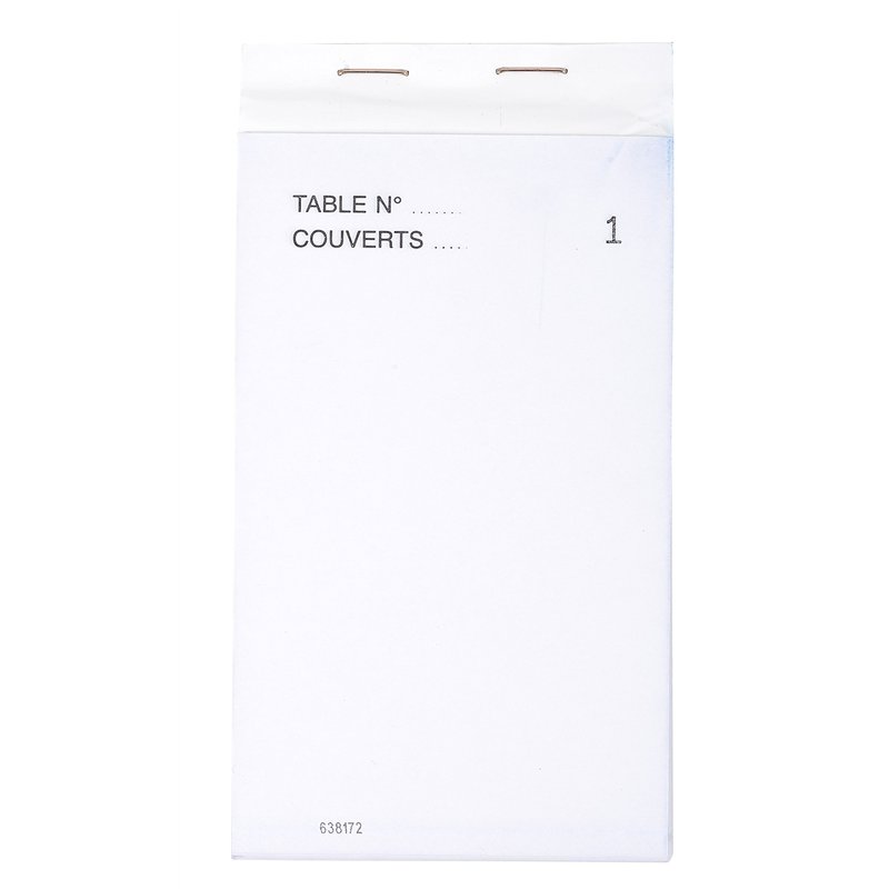 Exacompta - Réf. 96202E - Paquet de 10 blocs Maître d'Hôtel - Carnet de commande pour restaurants - 50 feuillets blancs autocopi