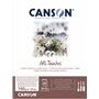 CANSON Mi-Teintes - Bloc 20 feuilles de papier dessin 24 x 32 cm - 160g/m² - Blanc