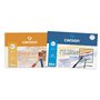 Canson - 1 Minipack A4 de 10 feuilles Dessin Basik 130 g et 1 Minipack A4 de 6 feuilles Aquaela Basik 370 g