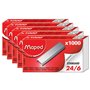 MAPED Lot de 5 Boites de 1000 Agrafes 24/6