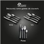 Pradel Excellence - Ménagère Izis 24 Pièces - Acier Inoxydable 18/10 - Service pour 6 Personnes - Couteaux, Fourchettes, Cuillèr