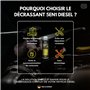 SNQR Décrassant et Décalaminant Moteur Diesel 5en1 375mL Ultra-Efficace | Nettoyage Immédiat Injecteurs, Turbo, FAP, EGR | Décra
