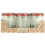 BSCA 519553 Set de 6 Confituriers/Couvercle Décore Verre 385 ml