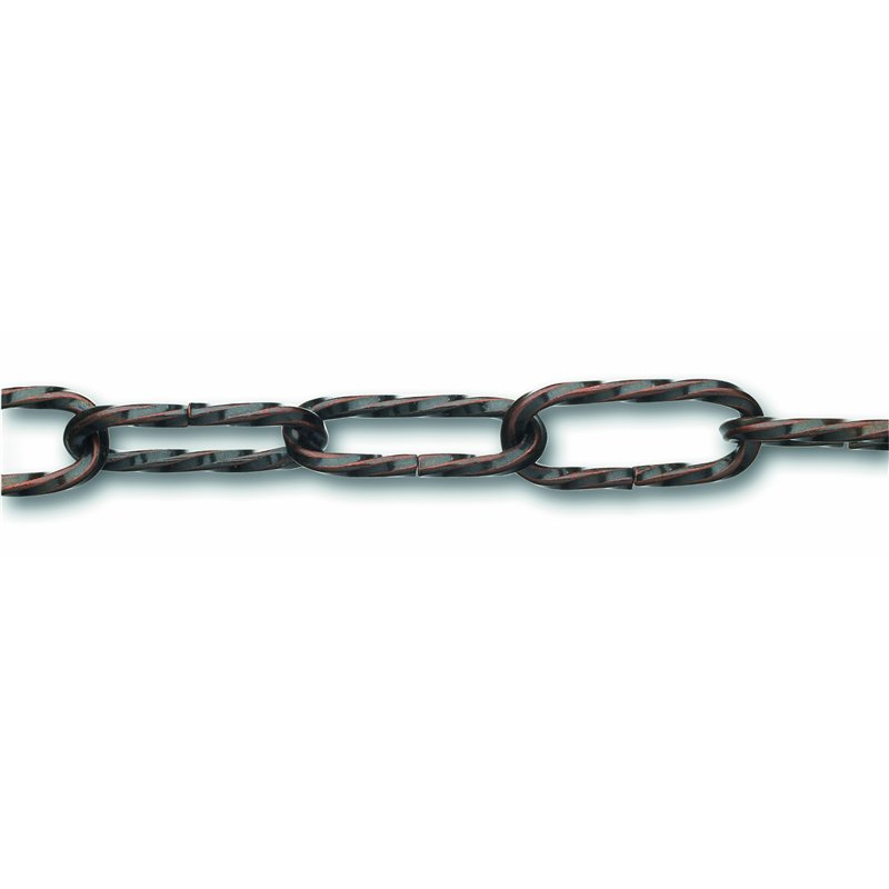 Chapuis LVBL16 Chaîne lustrerie torse bronze 10 kg D 2,2 mm L 1,5 m, Marron