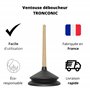 Tronconic - 80 KG d'aspiration - Ventouse deboucheur pour Salle de Bain et WC - Deboucheur Canalisation Professionnel - Ventouse