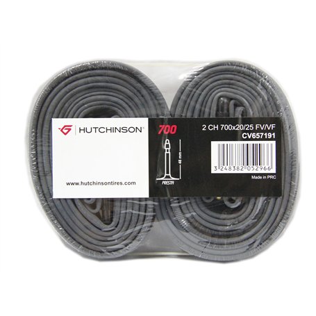 Hutchinson - Pack economique : lot de 2 chambres e air Route Standard 700 x 20 e 25 Presta