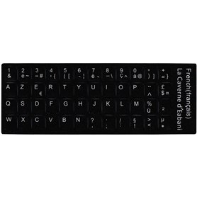 LA CAVERNE D'EABANI Kit de 48 Touches Autocollantes Clavier AZERTY Français