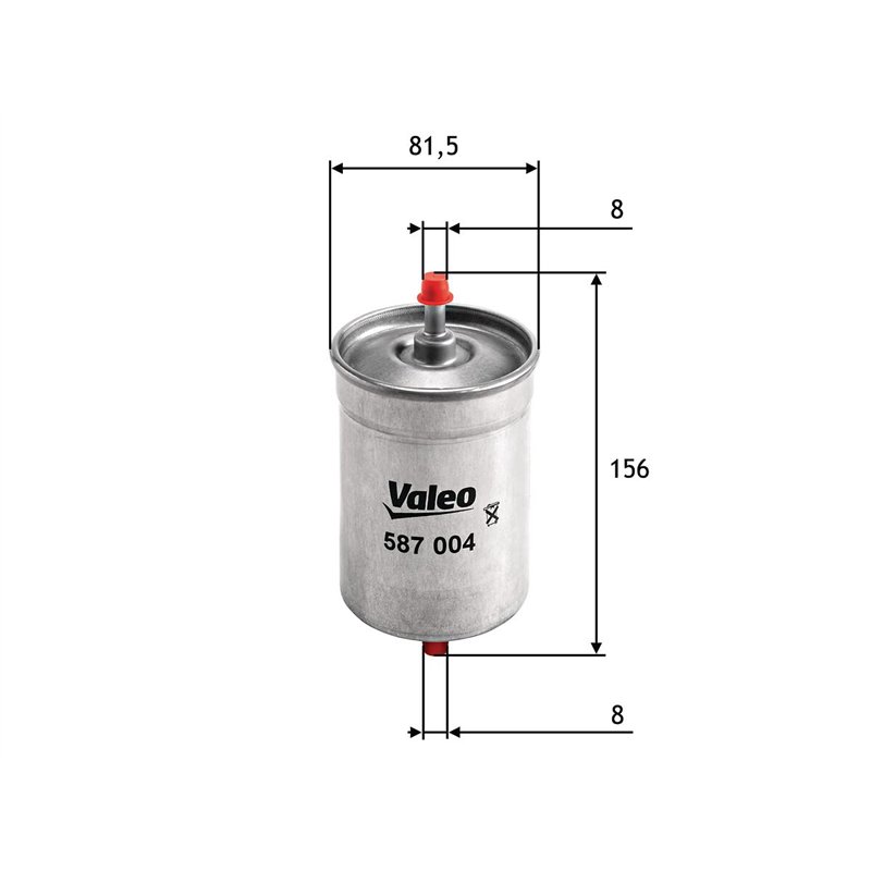 Image secondaire de VALEO 587004 Filtre à carburant Filtres à moteur Haut niveau de filtration, durabilité, montage facile