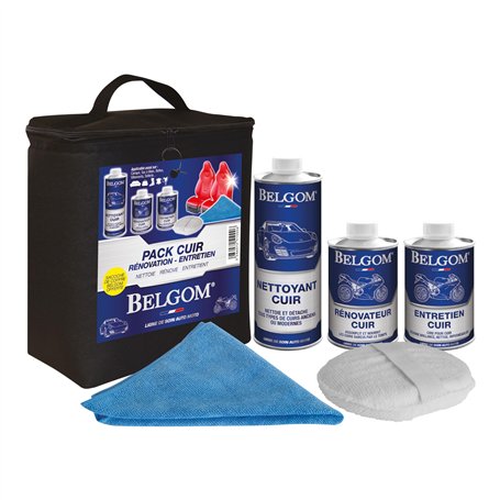 BELGOM 25.1000 Pack Cuir Rénovation Entretien