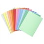 Exacompta - Réf. 330000E - Paquet 100 chemises rigides SUPER 210 g/m2 aux couleurs pastel - chemises certifiées PEFC™ - dimensio