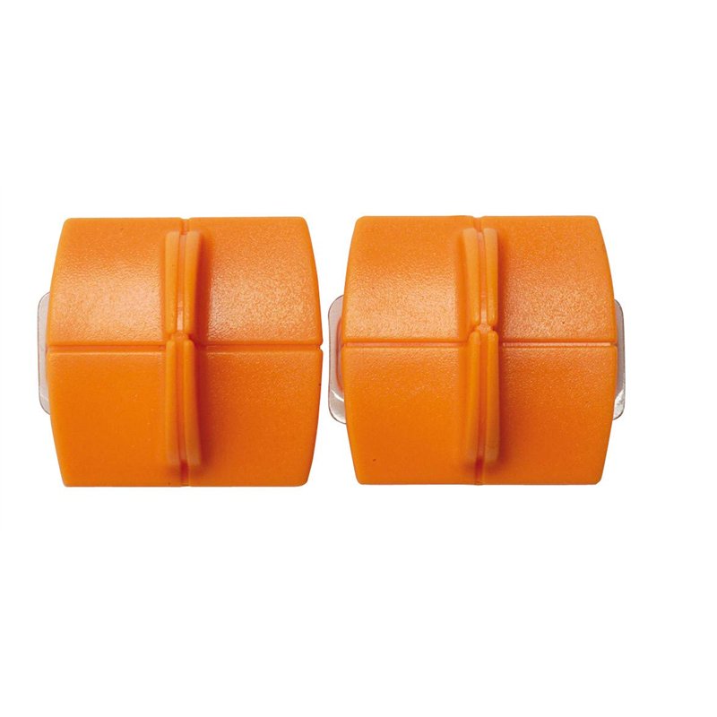 Fiskars Lames TripleTrack titanium originales pour massicots, 2 unités, Coupe droite, High Profile Titanium, Orange, 1004677
