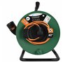 Electraline 208666 Rallonge Prolongateur Jardín avec Enrouleur 40M 3G1.5mm Femelle Français Electralock équipée d'un système de 