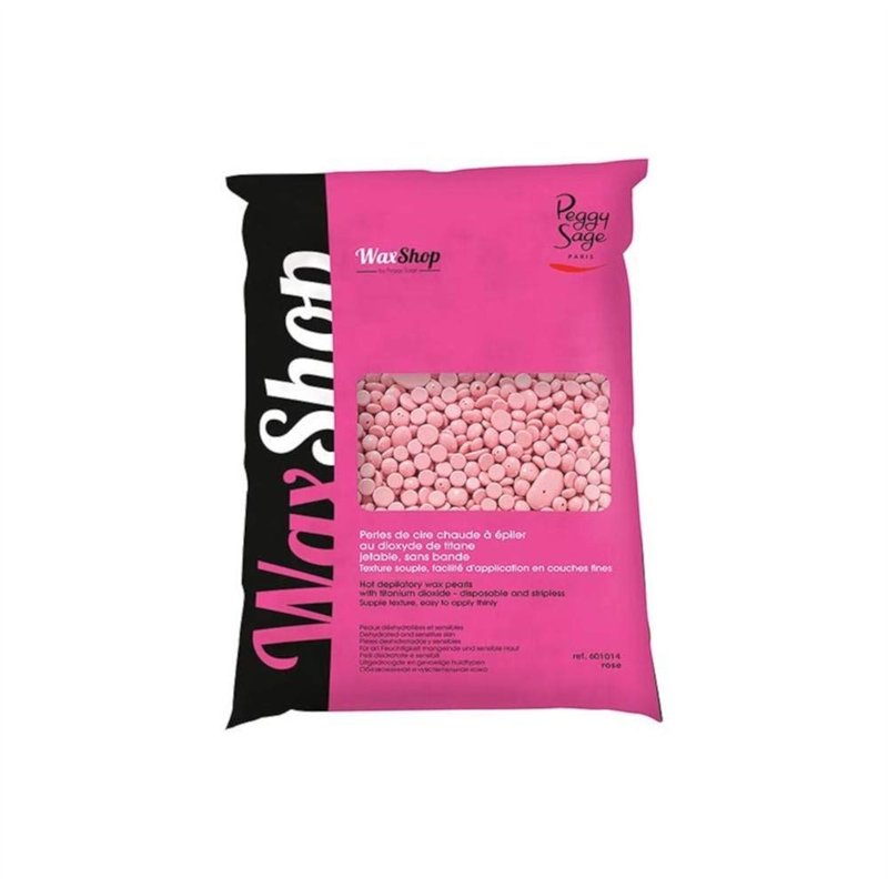 Peggy Sage Perles De Cire Chaude À Épiler Jetable Rose Sans Bande , 800 G (Lot 1)