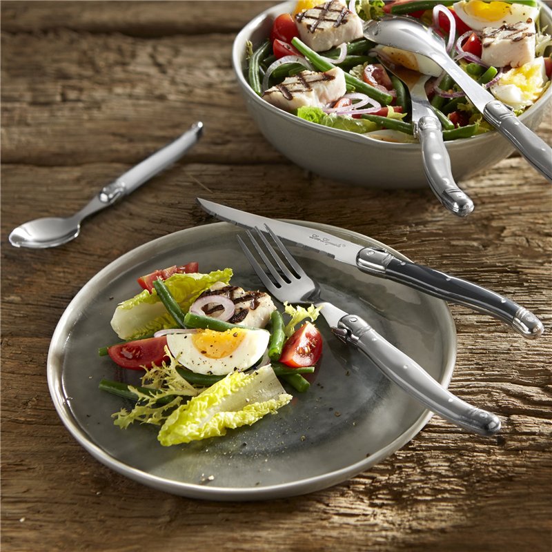 Image secondaire de LOU LAGUIOLE - Valisette avec 24 couverts de table pour 6 personnes - Tradition - Acier inoxydable 18/0, Finition Brillante - Gr