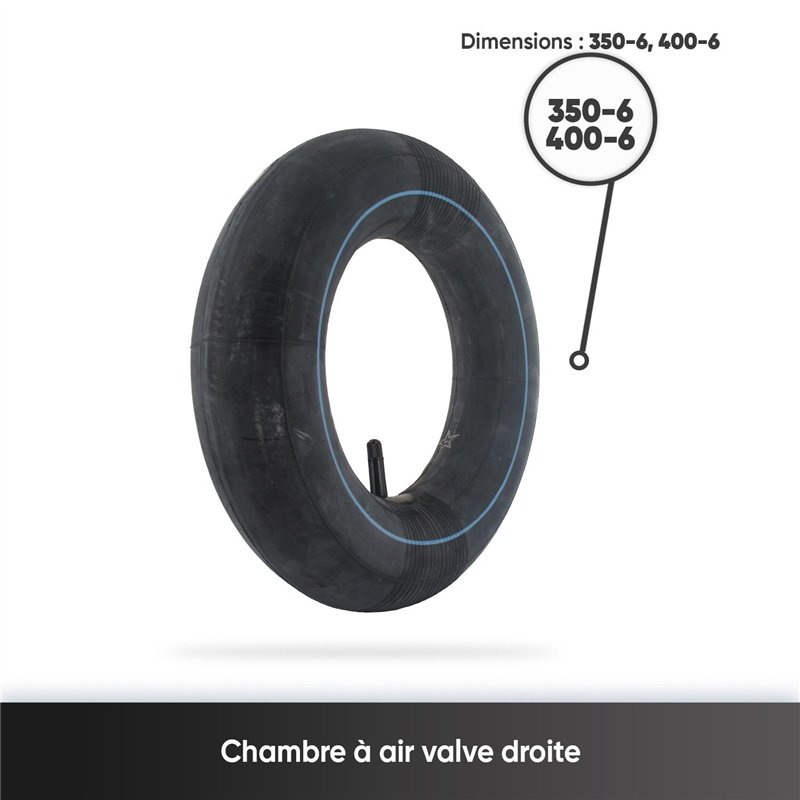 Image secondaire de Greenstar 10022 Chambre à air 350/400 x 6 valve droite F1928