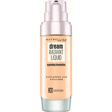 Maybelline New York - Fond de Teint Fluide Perfecteur de Teint - FPS13 - Dream Satin Liquid - Sable (30) - 30 ml