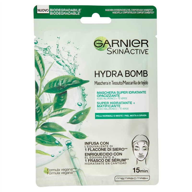 Garnier SkinActive Hydra Bomb Masque en tissu super hydratant et matifiant - 28g