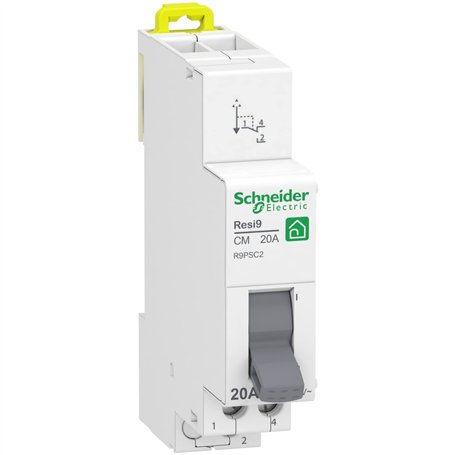 Schneider Electric - Resi9 - commutateur 2 positions - 1OF - 20A - 250VCA - R9PSC2