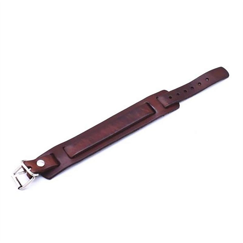 Image secondaire de ZENSE - Bracelet de force pour homme en cuir ajustable marron ZB0322