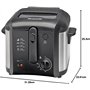5L huile – Cuve et couvercle amovibles – Capacité 1 kg de frites – 1600W – Hublot de contrô