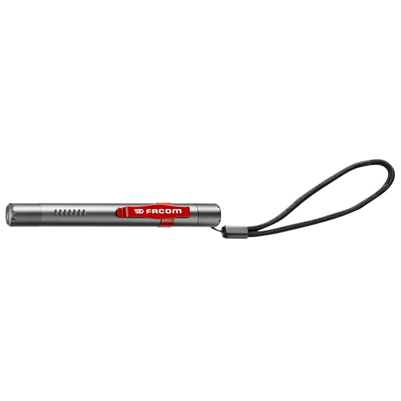 Facom Lampe-Stylo 1 Led 3W 110 Lumens - Livrée avec 2 Piles Aa 779.Pbtpb Argent
