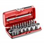 FACOM - Coffret 5 Douilles 1/4" 6 Pans Métriques - R1PICO - 1 Cliquet
