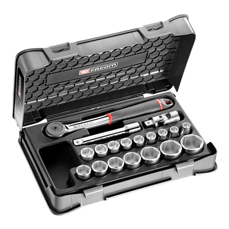 FACOM Coffret cliquet + Douilles 1/2 161-2P6PB