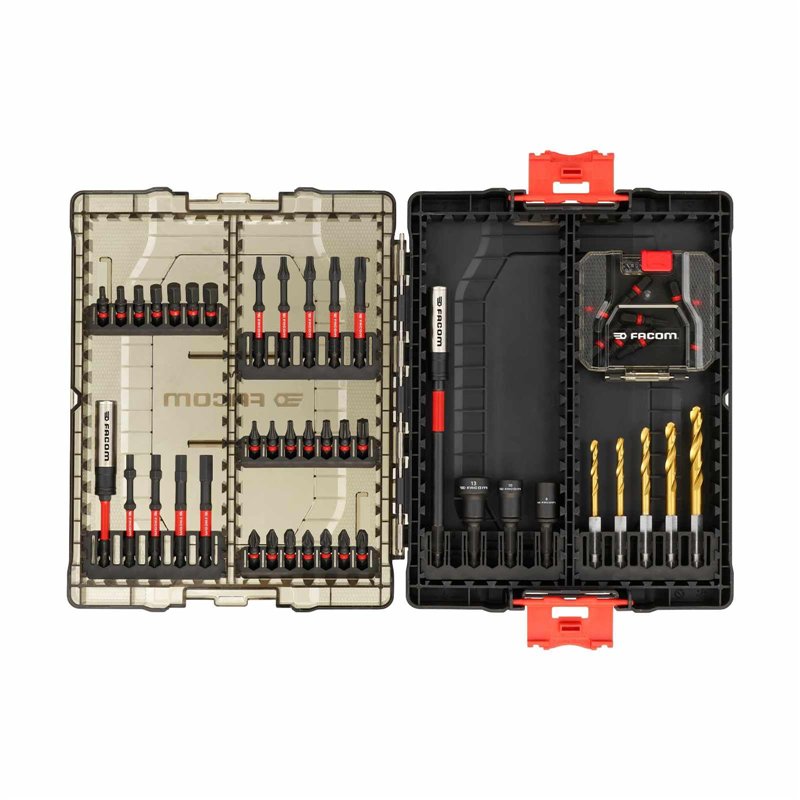 FACOM Jeu de 50 Embouts Impacts - 50 Pièces pour Perçage - EN.1J50PB