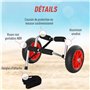 Outsunny Chariot sit on top kayak chariot de transport pliable pour bateaux canoë ou kayak charge max. 70 Kg alu. mousse antidér